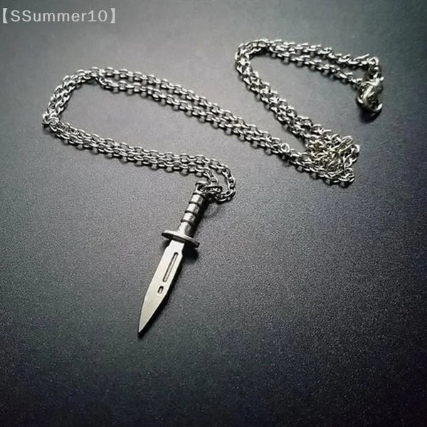 Gothic Dagger Pendant Necklace